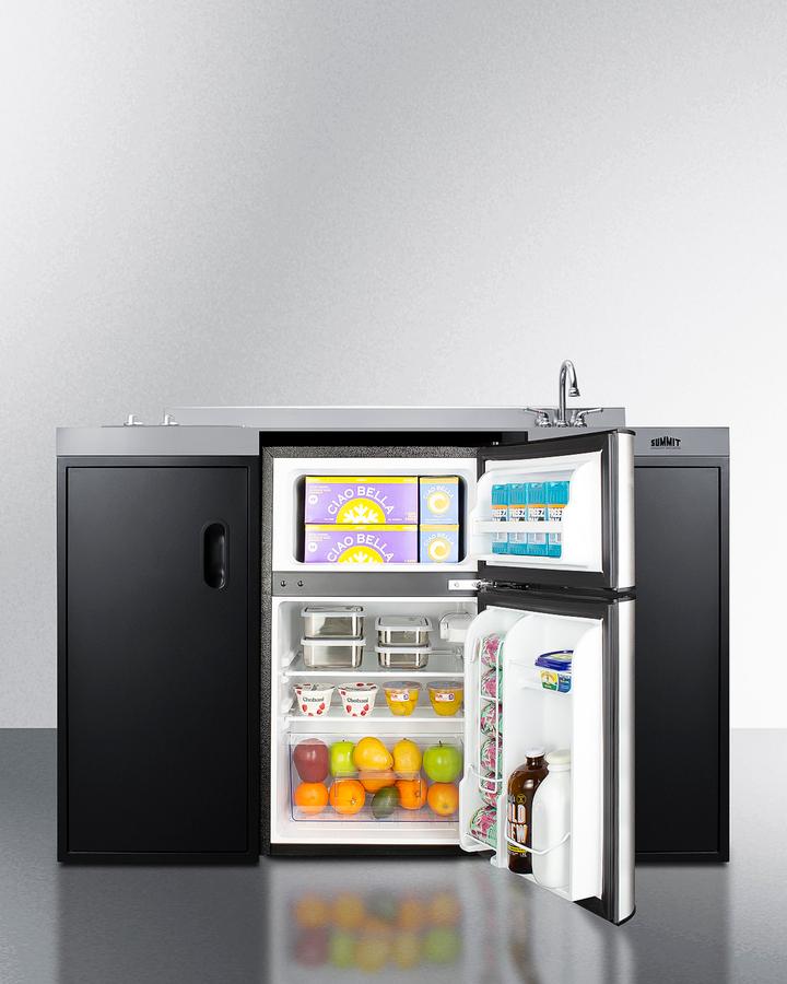 Summit CK55ADASINKR 54" Wide All-in-one Kitchenette, ADA Counter Height