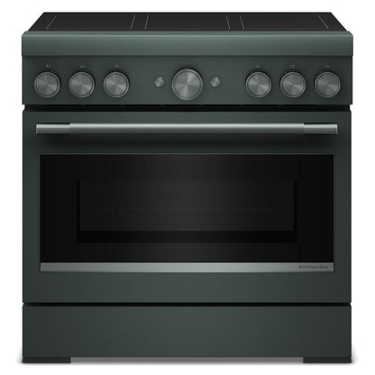 Kitchenaid KFIS936SJP 36-Inch 6-Element Induction Freestanding Commercial-Style Range with Air Fry
