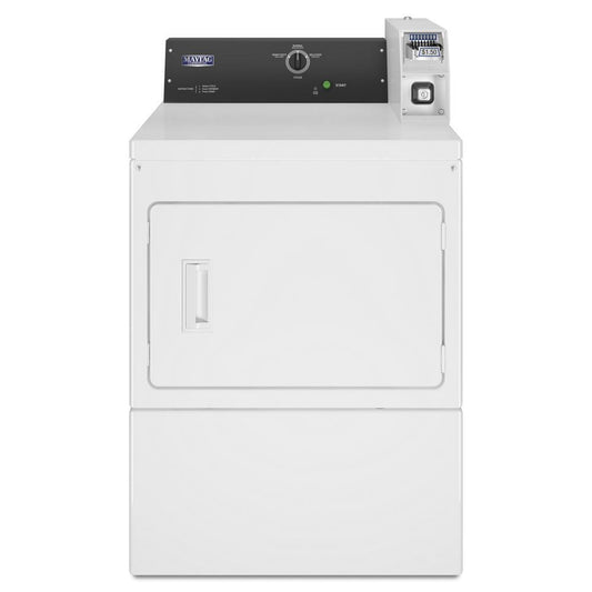 Maytag MDE20CSAZW Commercial Electric Dryer, Coin Slide Ready