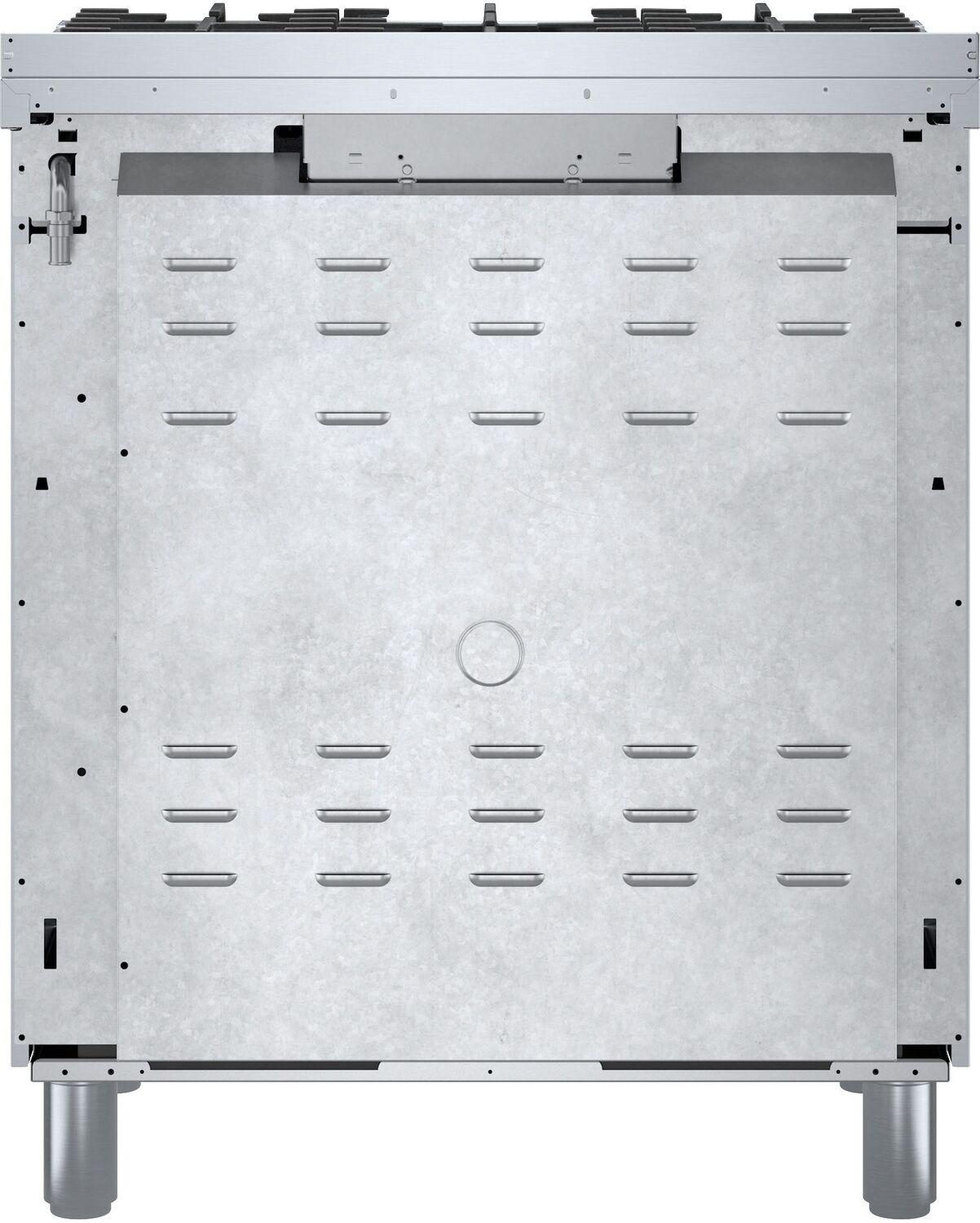 Bosch HDS8055U 800 Series, Dual fuel freestanding range, 30'', Stainless steel