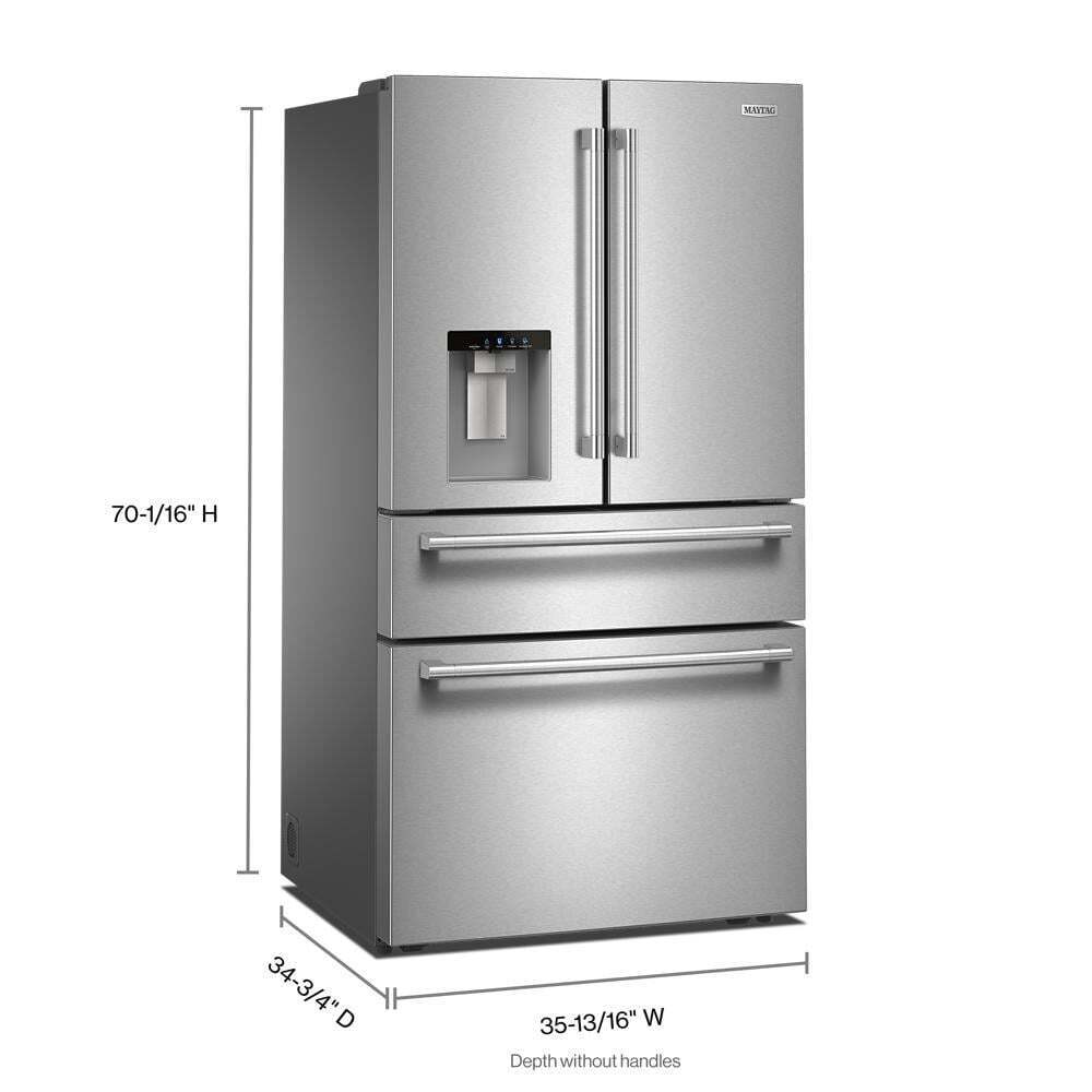 MRMF5436TZ Maytag® 29 Cu. Ft. XL Capacity French Door Bottom Mount Refrigerator with In-Door-Ice® Dispensing System