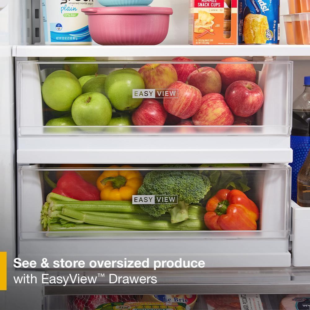 Whirlpool WRMC7036RV 36-inch Wide True Counter Depth 4-Door French Door Refrigerator - 22 cu. ft.