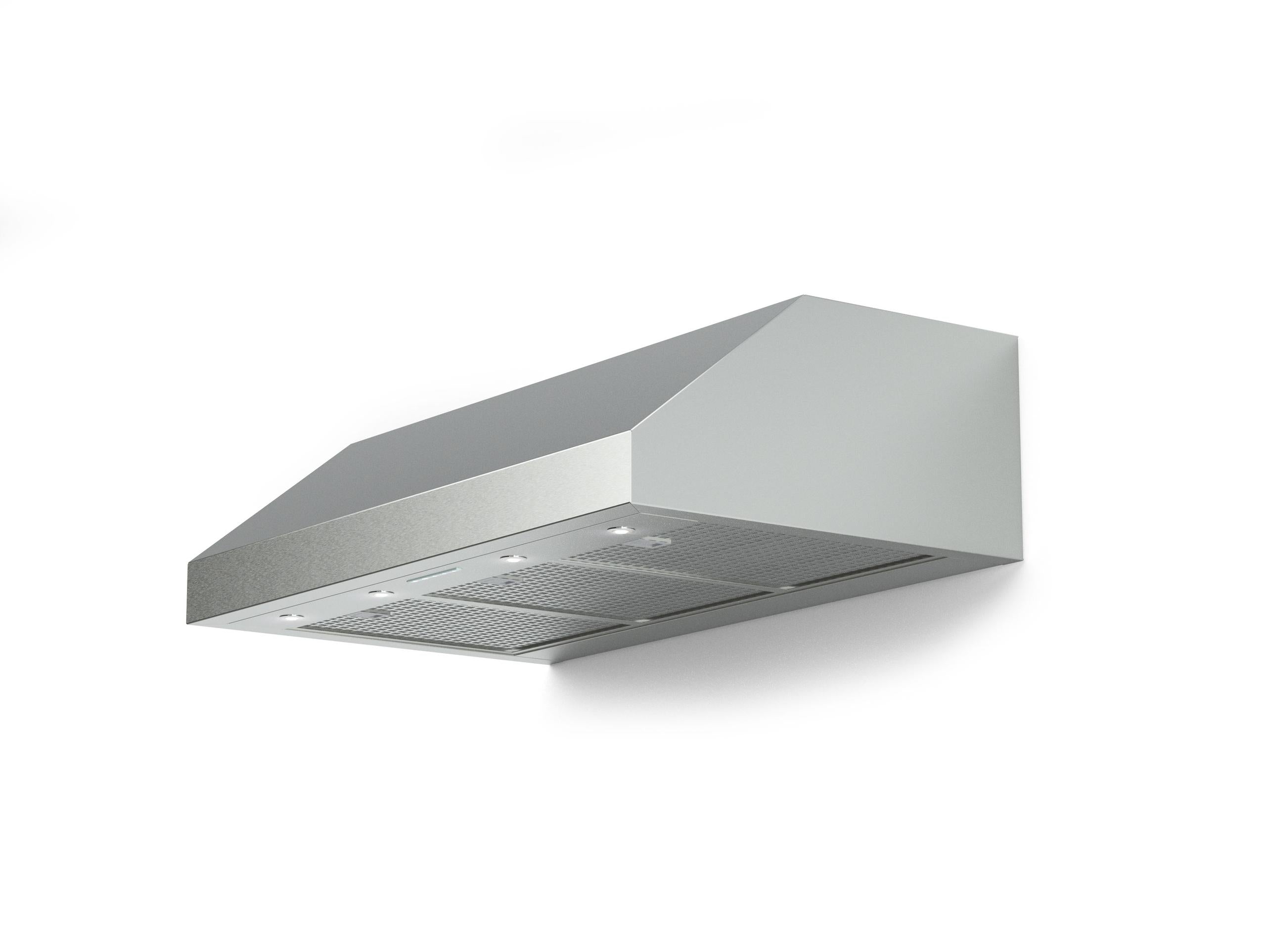 Verona VELP3610GSS 36" Designer Low Profile Hood, Wall-mount - 600 CFM - 4 Speeds