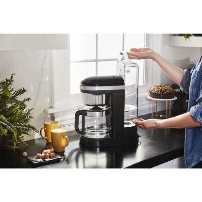 Kitchenaid KCM1209OB 12 Cup Drip Coffee Maker with Spiral Showerhead and Programmable Warming Plate