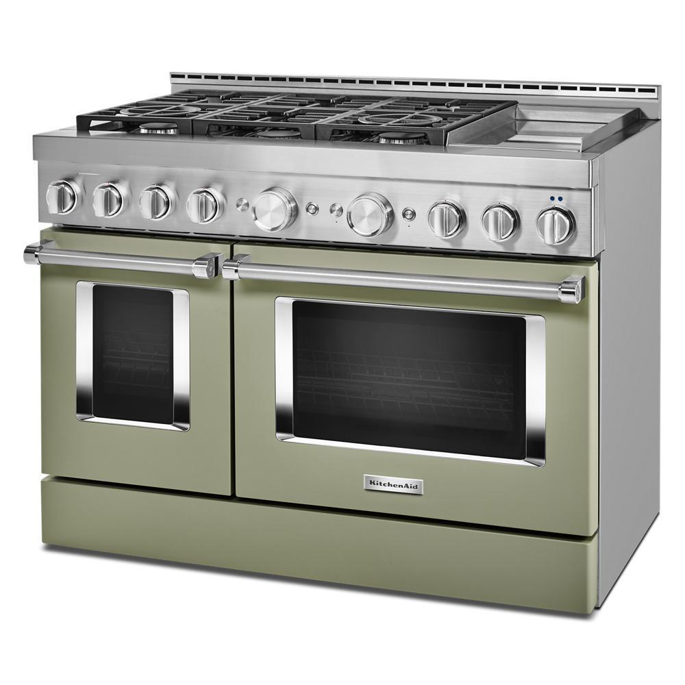 KFGC558JAV KitchenAid® 48'' Smart Commercial-Style Gas Range with Griddle