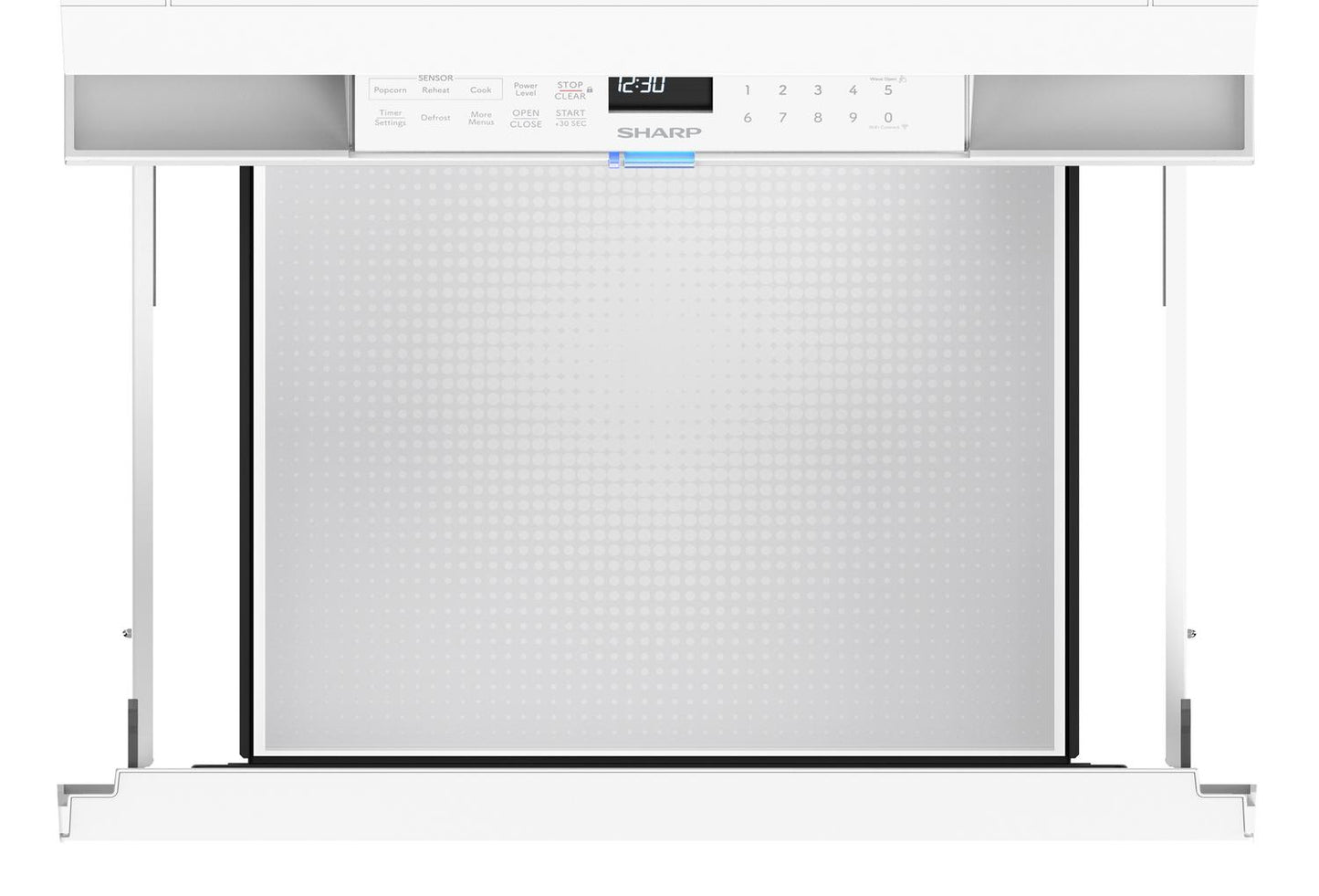 SMD2479MW Sharp 24 in. 1.2 cu. ft. Deco Series Built-In Smart Microwave Drawer™ Oven with Easy Wave Open in White