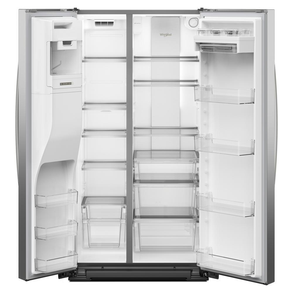 Whirlpool WRSC6536RZ 36-inch Counter Depth Side-by-Side Refrigerator with Prep & Store Bins