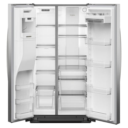 Whirlpool WRSC6536RZ 36-inch Counter Depth Side-by-Side Refrigerator with Prep & Store Bins