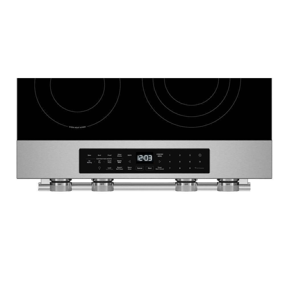 Kitchenaid KSES430SPS 5.3 Cu. Ft. Smart Slide-in Electric Range with Convection Cooking Modes and Steam Bake Mode