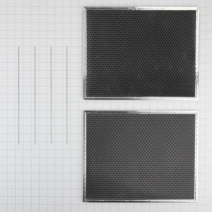 Whirlpool W11584494 Range Hood Filter Kit (Includes Two Charcoal Filters and Four Clips)