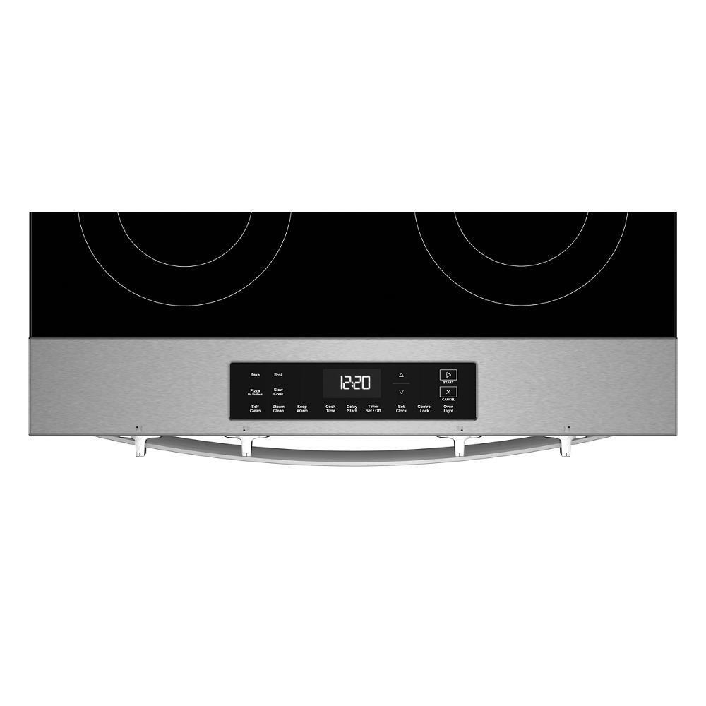 Whirlpool WSES3130SS 30-inch Electric Range with No Preheat and Slow Cook Modes