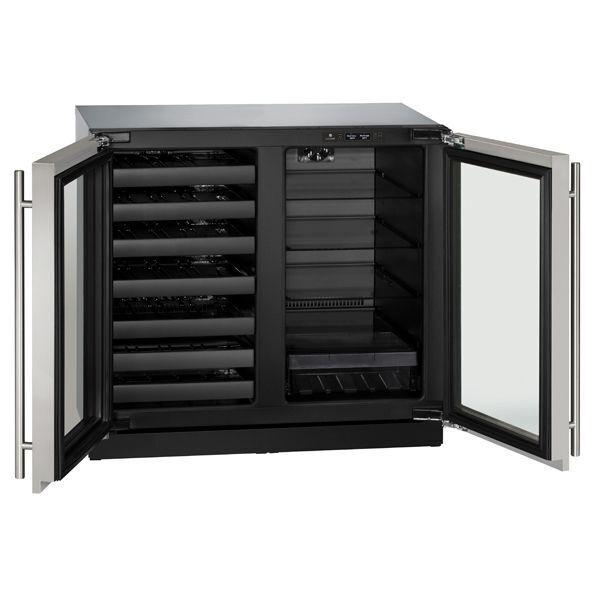 U-Line U3036BVWCS00B 3036bvwc 36" Beverage Center With Stainless Frame Finish (115 V/60 Hz)