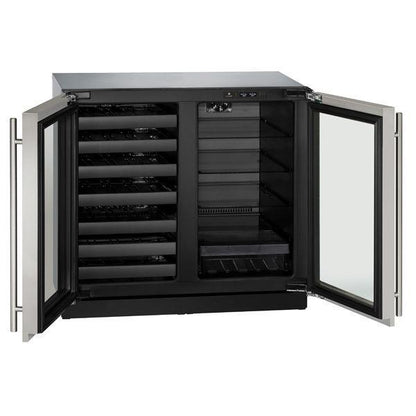U-Line U3036BVWCS00B 3036bvwc 36" Beverage Center With Stainless Frame Finish (115 V/60 Hz)