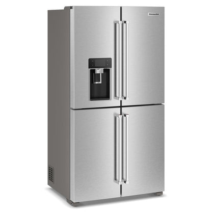 Kitchenaid KRQC736RPS 36" Counter-Depth 19.4 Cu Ft 4-Door Refrigerator with Flexible Temperature Zone in PrintShield™ Finish