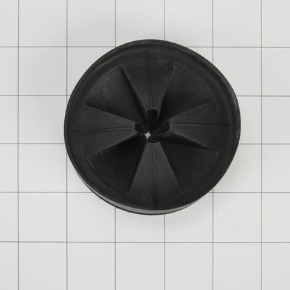 Whirlpool W11087190 Disposer Splash Guard - Black with Flexible Rubber Sink Baffle (3 1/2-IN D)