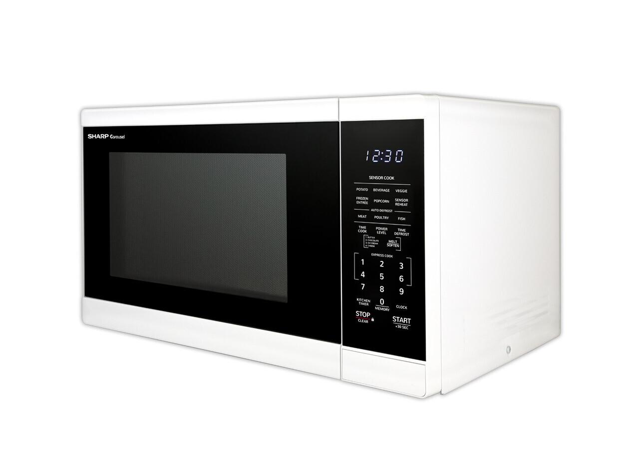 Sharp 1.4 cu. ft. White Countertop Microwave Oven