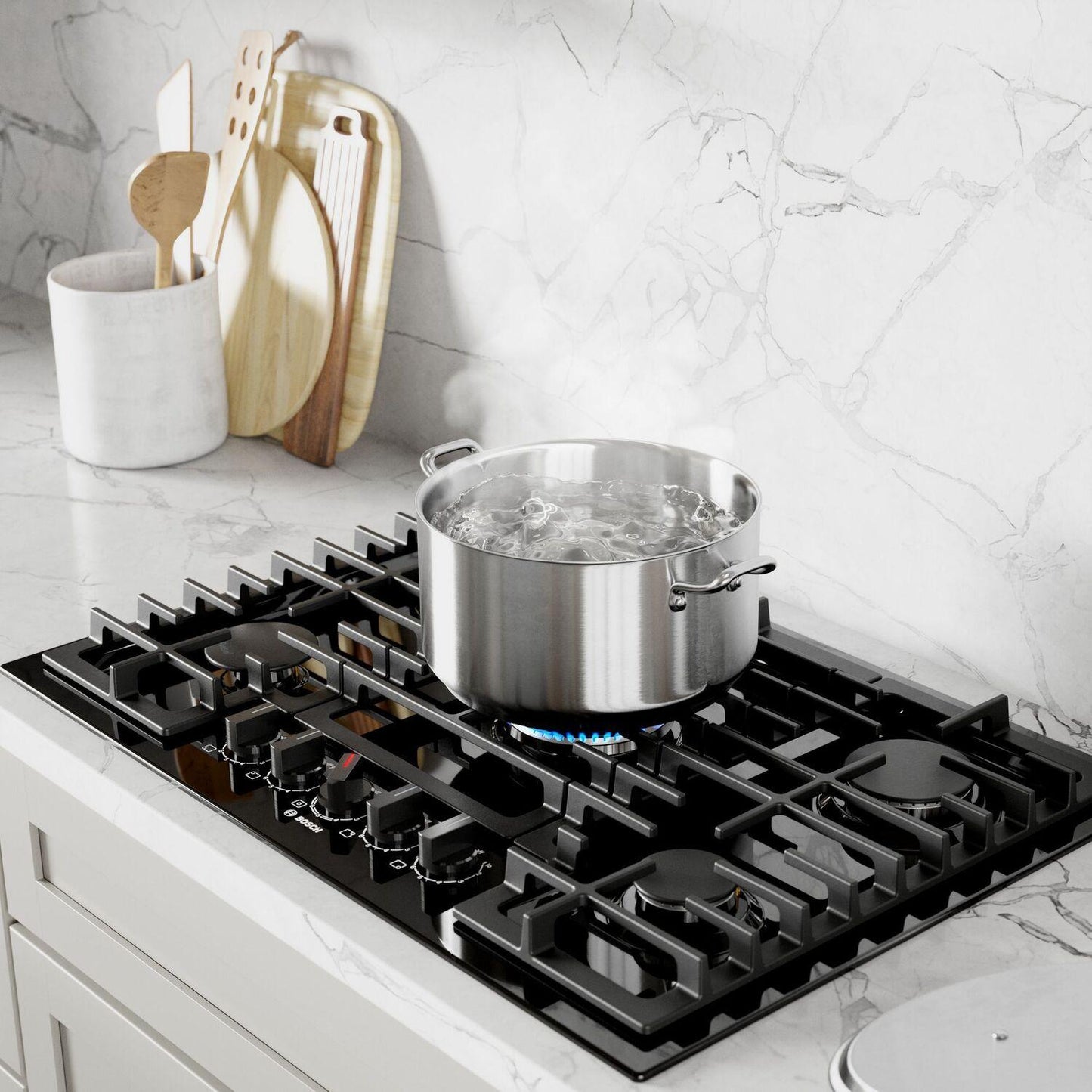 Bosch 800 Series Gas Cooktop 30" Black NGM8048UC