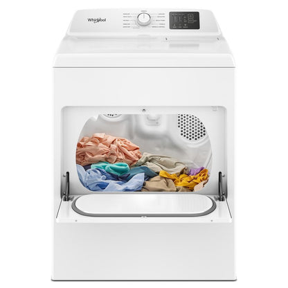 Whirlpool WED4307SW 7.0 cu. ft. Electric Dryer with AutoSensing and Wrinkle Shield™ option - Vented Top Load Matching