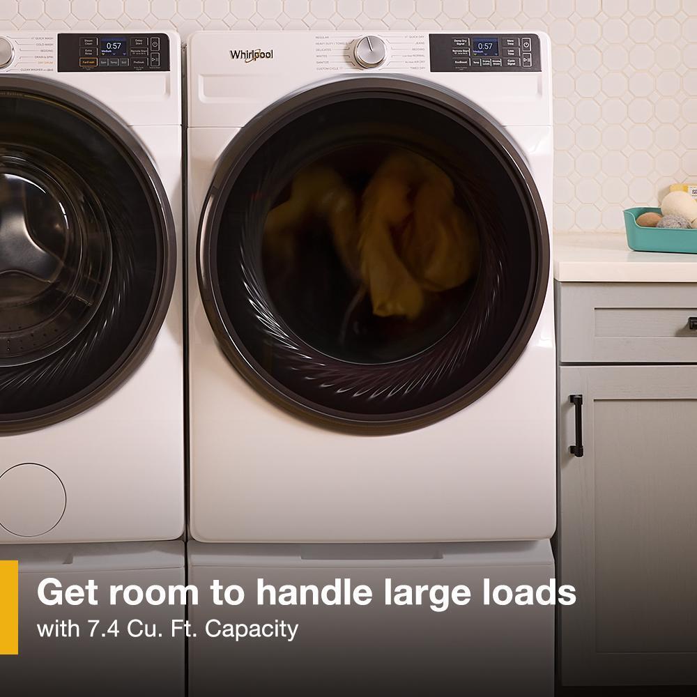 Whirlpool WGD5720RU 7.4 cu. ft. Smart Front Load ENERGY STAR® Gas Dryer with Wrinkle Shield™ Option