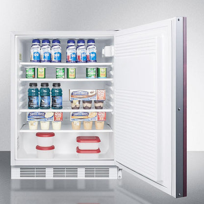Summit FF7LWBIIFADA 24" Wide Built-in All-refrigerator, ADA Compliant (panel Not Included)