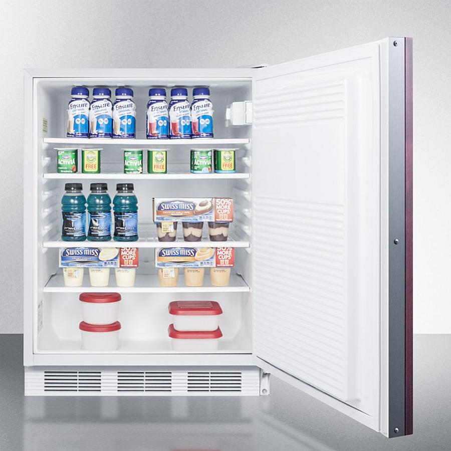 Summit FF7LWBIIFADA 24" Wide Built-in All-refrigerator, ADA Compliant (panel Not Included)