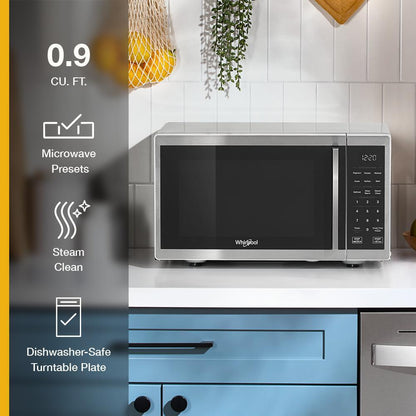 Whirlpool WMCS3019RS 0.9 cu. ft. Stainless Steel Countertop Microwave With Steam Clean - 900 watt