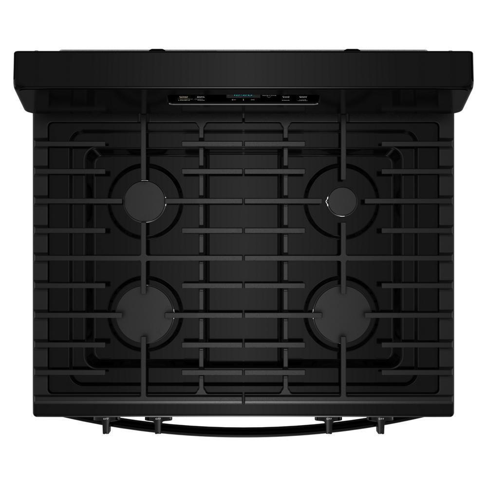 Whirlpool WFGS3030RB 30-inch Gas Range with Crispy Mode and Dishwasher Safe Grates