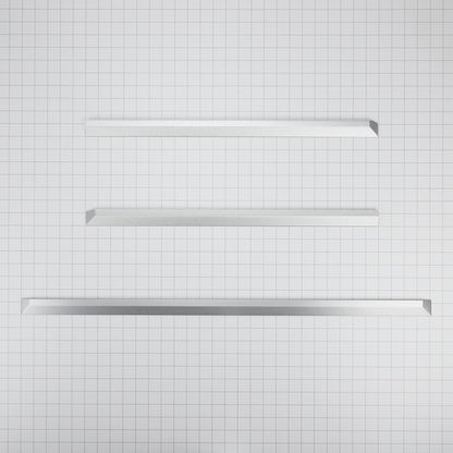 Kitchenaid W10731887 Slide-In Range & Countertop Trim Kit, Stainless Steel, with (1) left side trim, (1) right side trim, and (1) rear trim