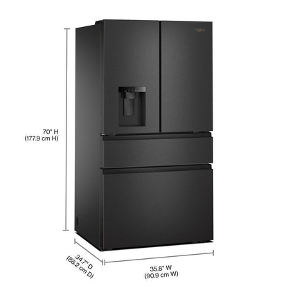 Whirlpool WRMF3736SV 36-Inch French Door Refrigerator with Dual Ice Makers - 29 cu. ft.
