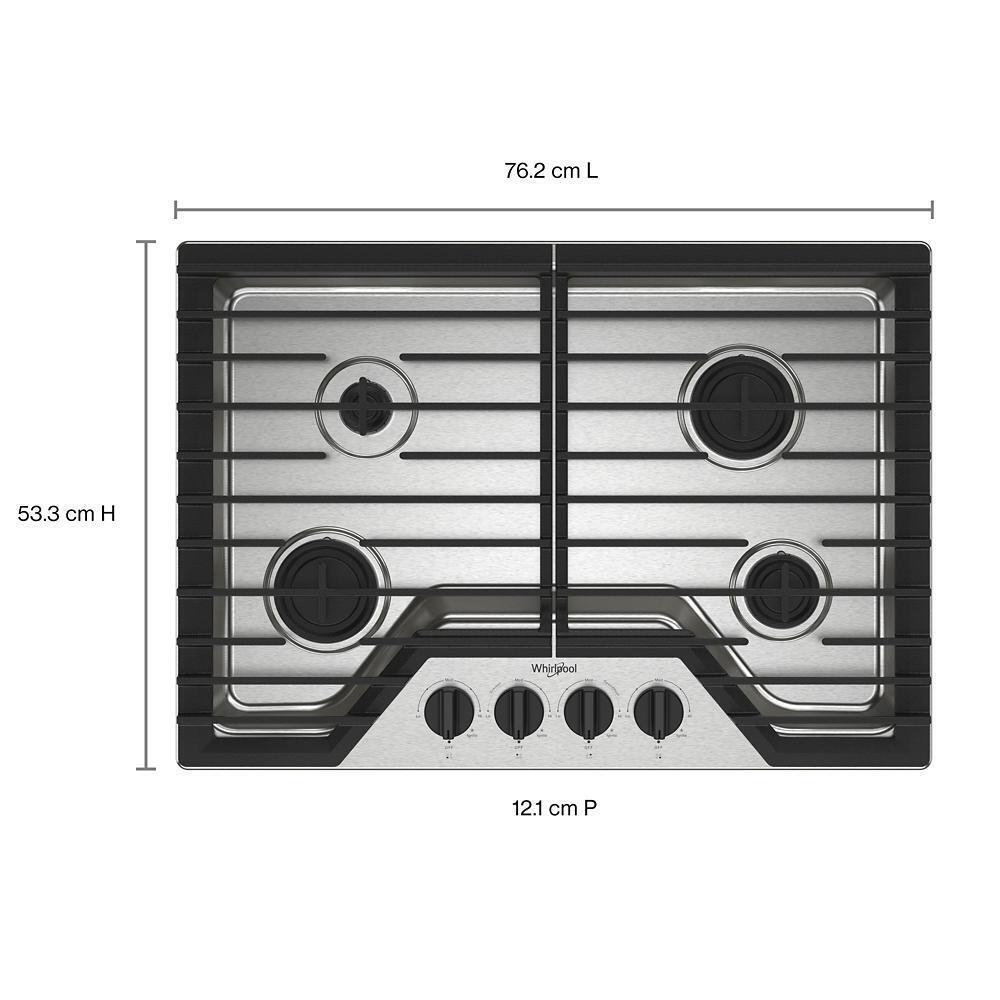 Whirlpool 30-inch Gas Cooktop with SpeedHeat™ Burners