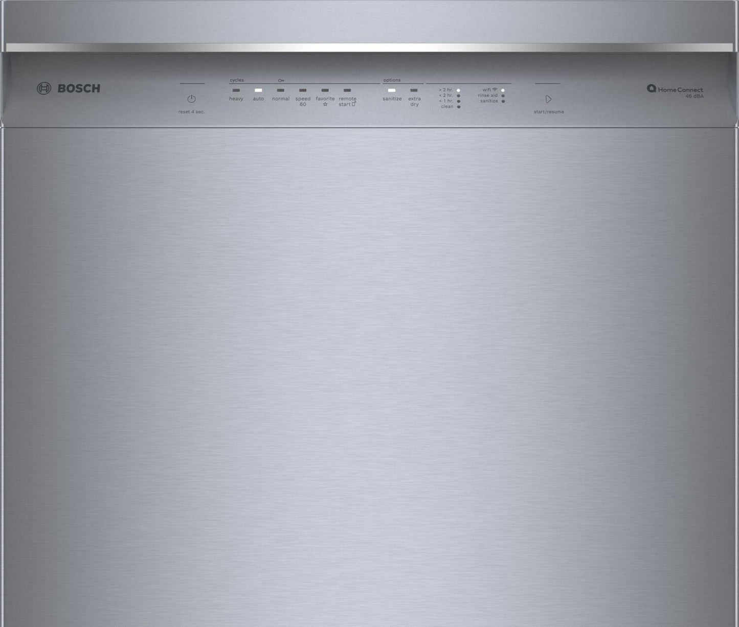Bosch SHE53C85N 300 Series, built-under dishwasher, 24'', Brushed steel anti-fingerprint