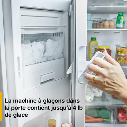 WRMF3636SV Whirlpool® 29 Cu. Ft. Family-Sized Capacity French door refrigerator with Flexible Temperature Drawer