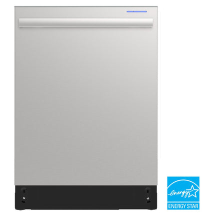 Sharp SDY6748SNS 24" Top Control Stainless Steel Handle 47 dBA Dishwasher with Auto Door Open