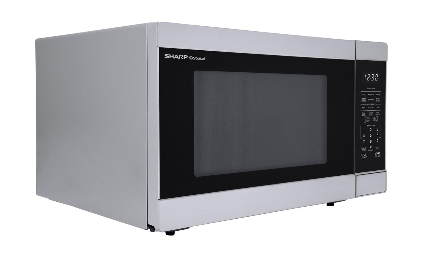SMC1660KS Sharp 1.6 cu. ft. 1100W Stainless Steel Countertop Microwave Oven
