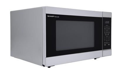 SMC1660KS Sharp 1.6 cu. ft. 1100W Stainless Steel Countertop Microwave Oven