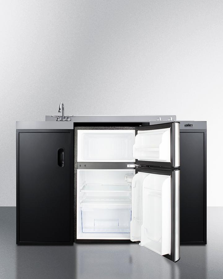 Summit CK55ADASINKL 54" Wide All-in-one Kitchenette, ADA Counter Height
