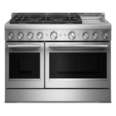 KFGD948SSS KitchenAid® 48-Inch 6 Burner Commercial-Style Gas Range with Griddle