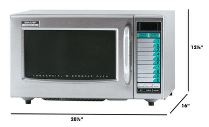 Sharp R21LVF Medium-Duty Commercial Microwave Oven with 1000 Watts