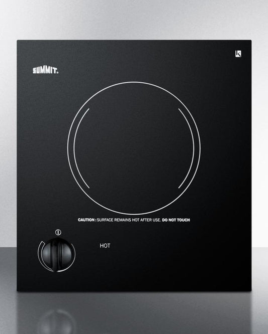Summit CR1115 12" Wide 115v 1-burner Radiant Cooktop