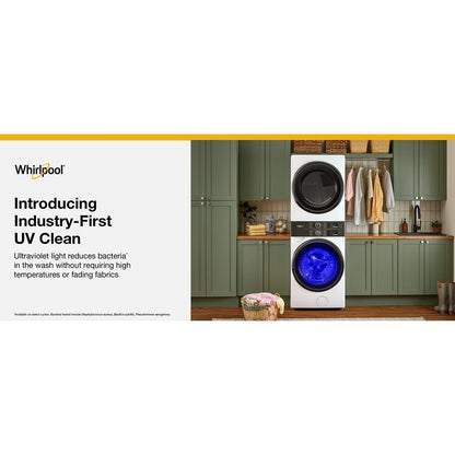 Whirlpool WEF5727TR Smart ENERGY STAR® Front Load Laundry Tower with UV Clean Technology & FreshFlowTM Vent System 4.5 cu. ft. Washer & 7.4 cu. ft. Electric Dryer