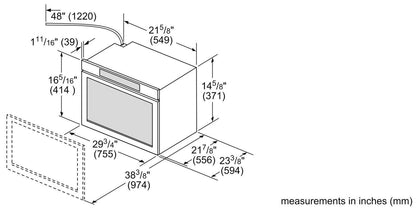Bosch HMD8053UC 800 Series, 30" Drawer Microwave