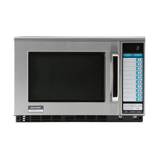 R25JTF Sharp Heavy-Duty Commercial Microwave Oven with 2100 Watts