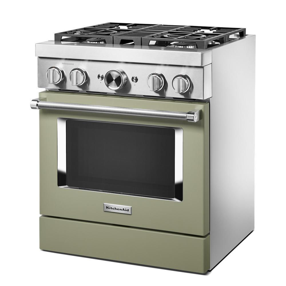 KFDC500JAV KitchenAid® 30'' Smart Commercial-Style Dual Fuel Range with 4 Burners