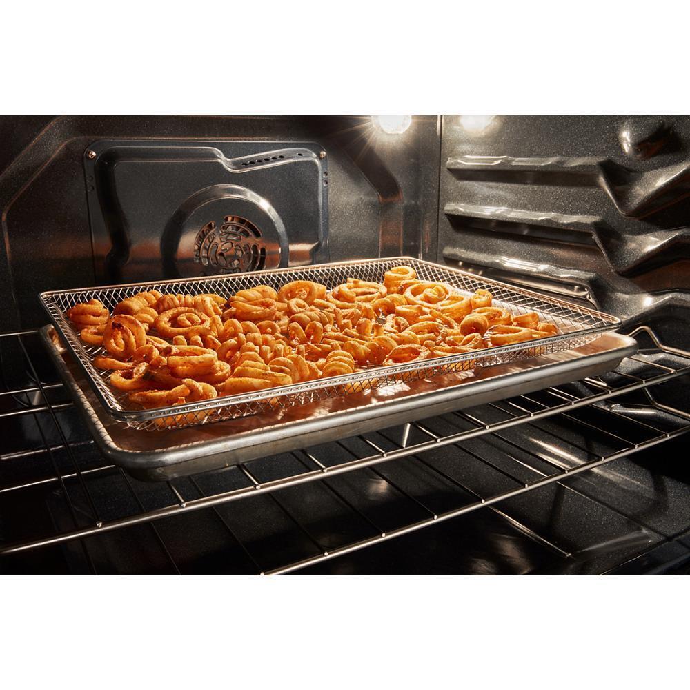 Whirlpool WFES4530SV 30-inch Electric Range with Air Cooking Technology and Steam Clean
