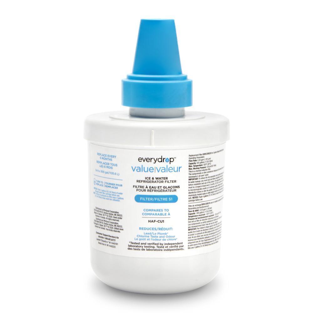Kitchenaid EVFILTERS1B everydrop® value Refrigerator Water Refrigerator Filter S1 (compares to HAF-CU1)