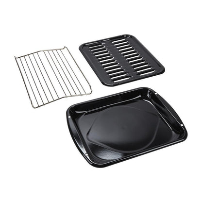 Kitchenaid W10123240 Premium Range Porcelain Broiler Pan and Roasting Rack - Grey (Includes Pan and Grid)