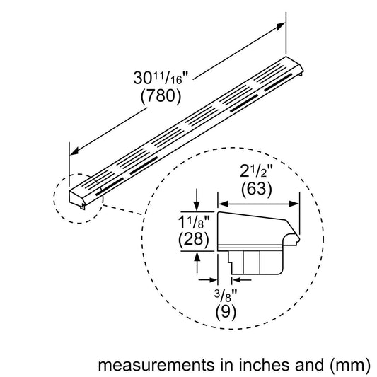 Bosch HGZIT301 installation accessory