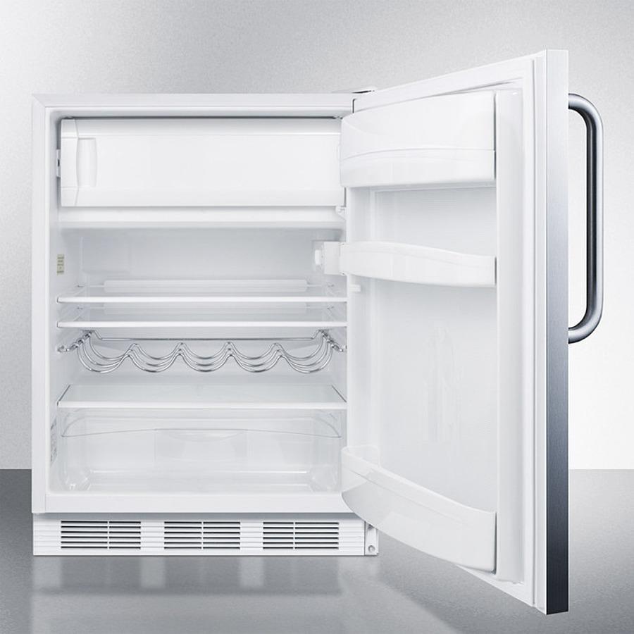 Summit CT661WSSTB 24" Wide Refrigerator-freezer