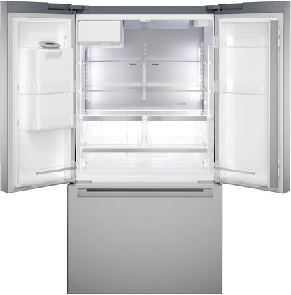 Bosch B36CD52SNS 500 Series, French Door Bottom freezer, multi door, 36'', Brushed steel (with anti-fingerprint), Total No Frost