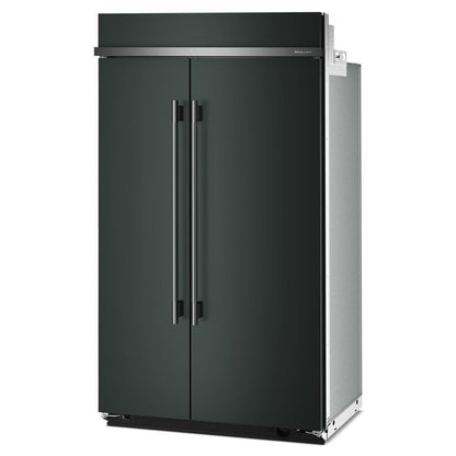 Kitchenaid KBSN748SJP 30 Cu. Ft. 48" Built-In Side-by-Side Refrigerator with Platinum Interior